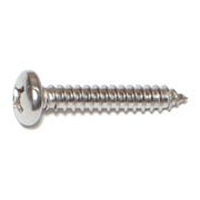 MIDWEST FASTENER Sheet Metal Screw, #12 x 1-1/4 in, 18-8 Stainless Steel Pan Head Phillips Drive, 50 PK 53564